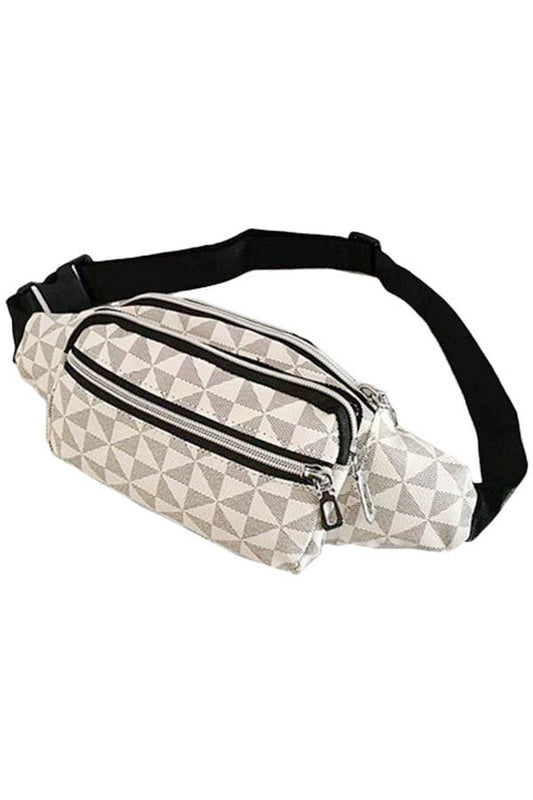 Triangle Checkered Waist/Hip Fanny Pack